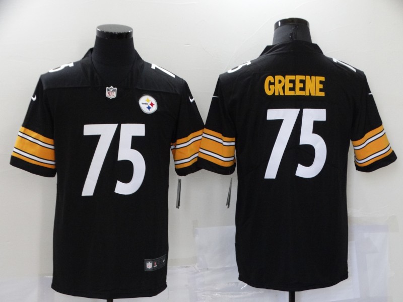 Men Pittsburgh Steelers #75 Greene Black Nike Vapor Untouchable Limited 2021 NFL Jerseys->san francisco giants->MLB Jersey